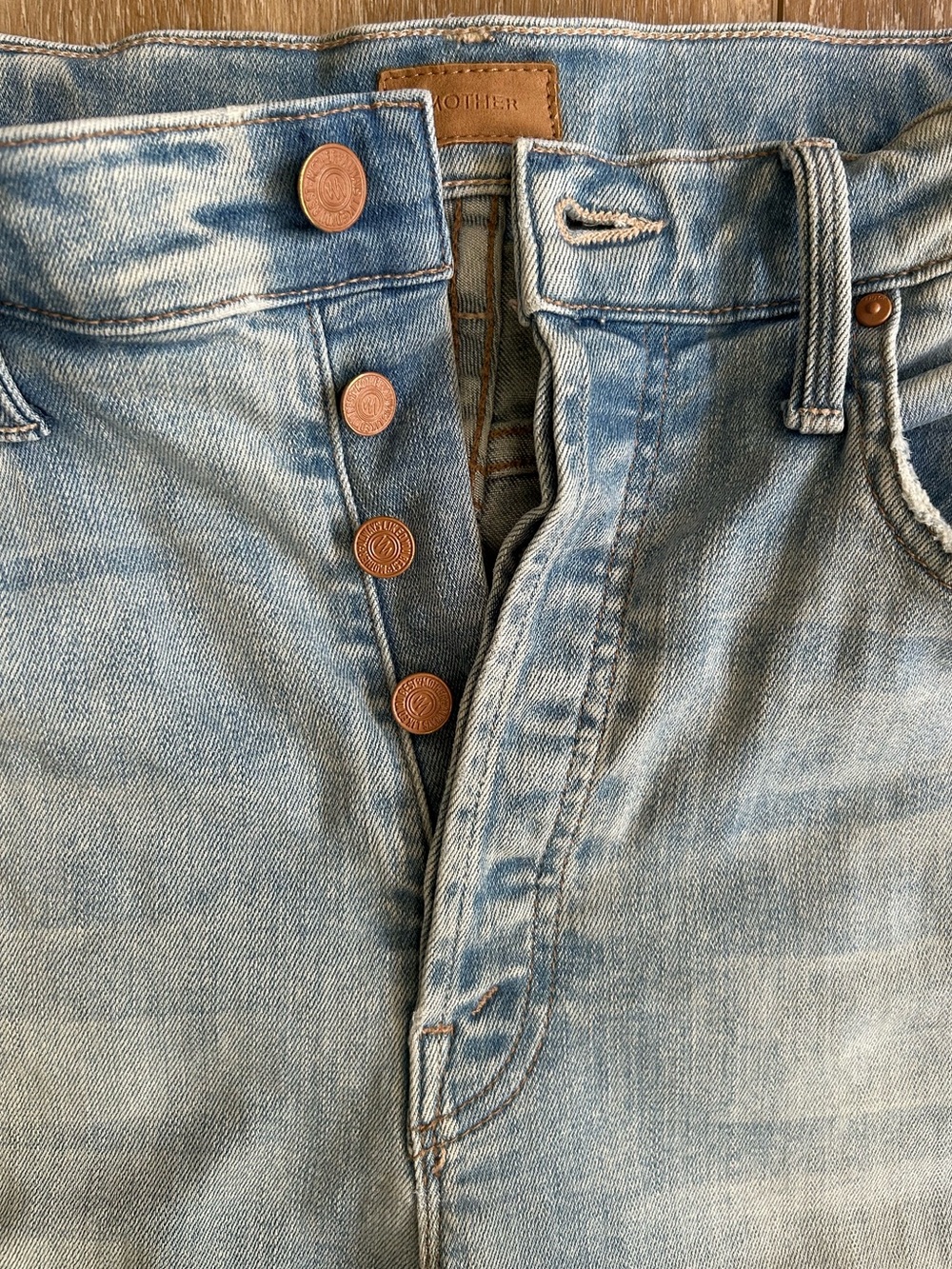 MOTHER Ankle Hi-Rise Jeans The Tripper in Cut Flowers, Distressed - Size 29